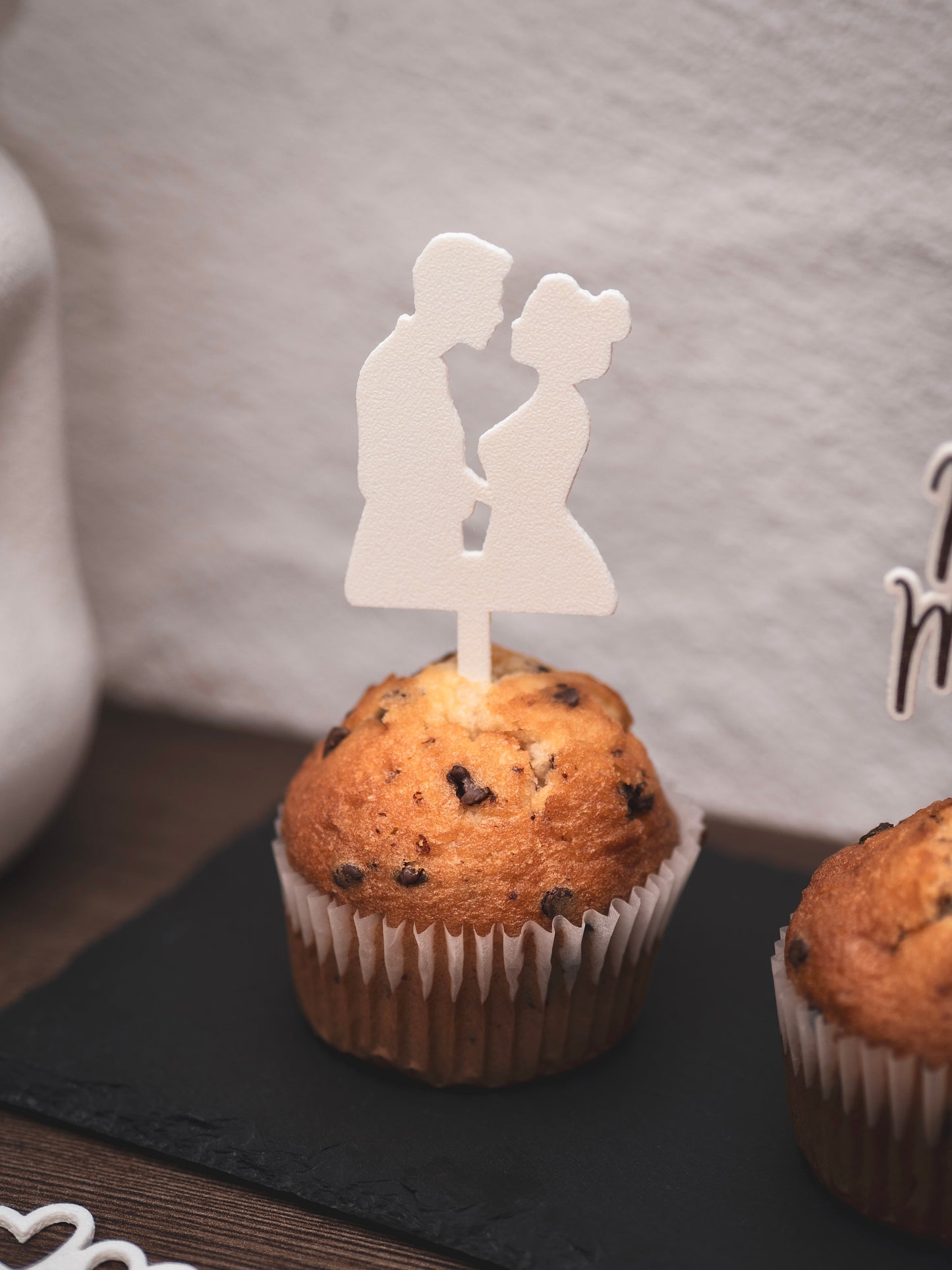 Muffin Topper Hochzeits-Set Mr. & Mrs. Just Married