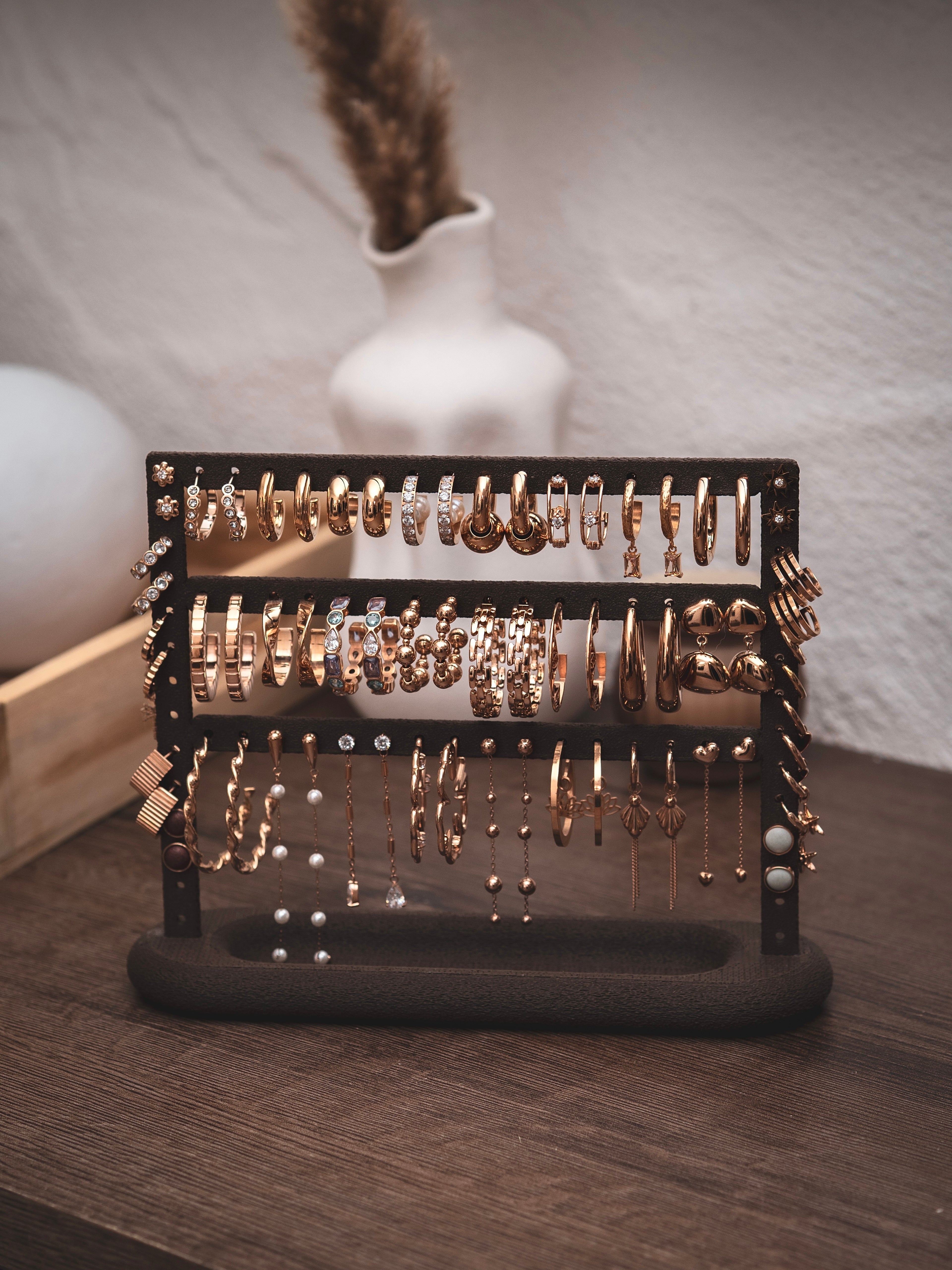 Schmuckständer Creolen mit kleiner Ablage