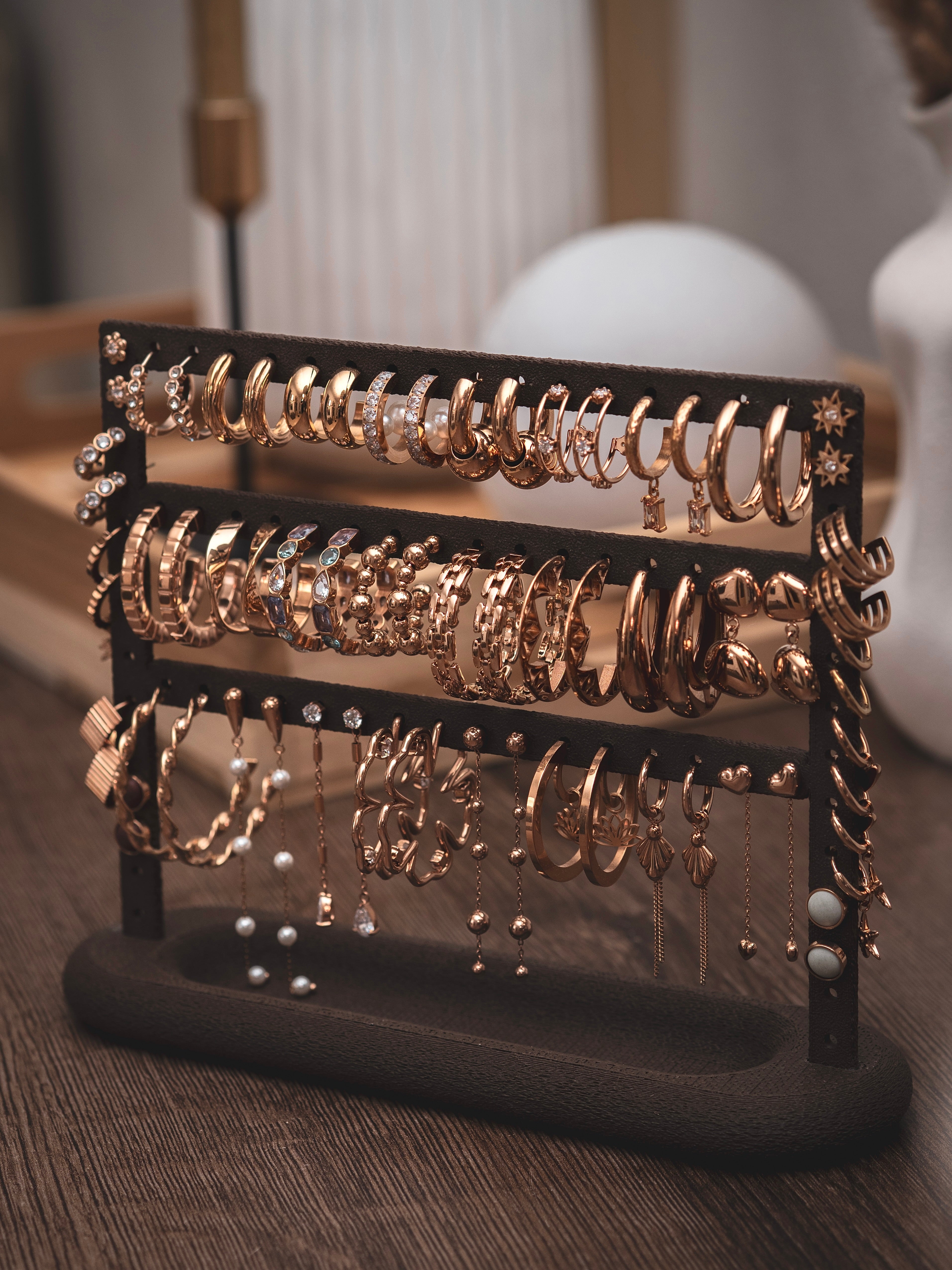 Schmuckständer Creolen mit kleiner Ablage