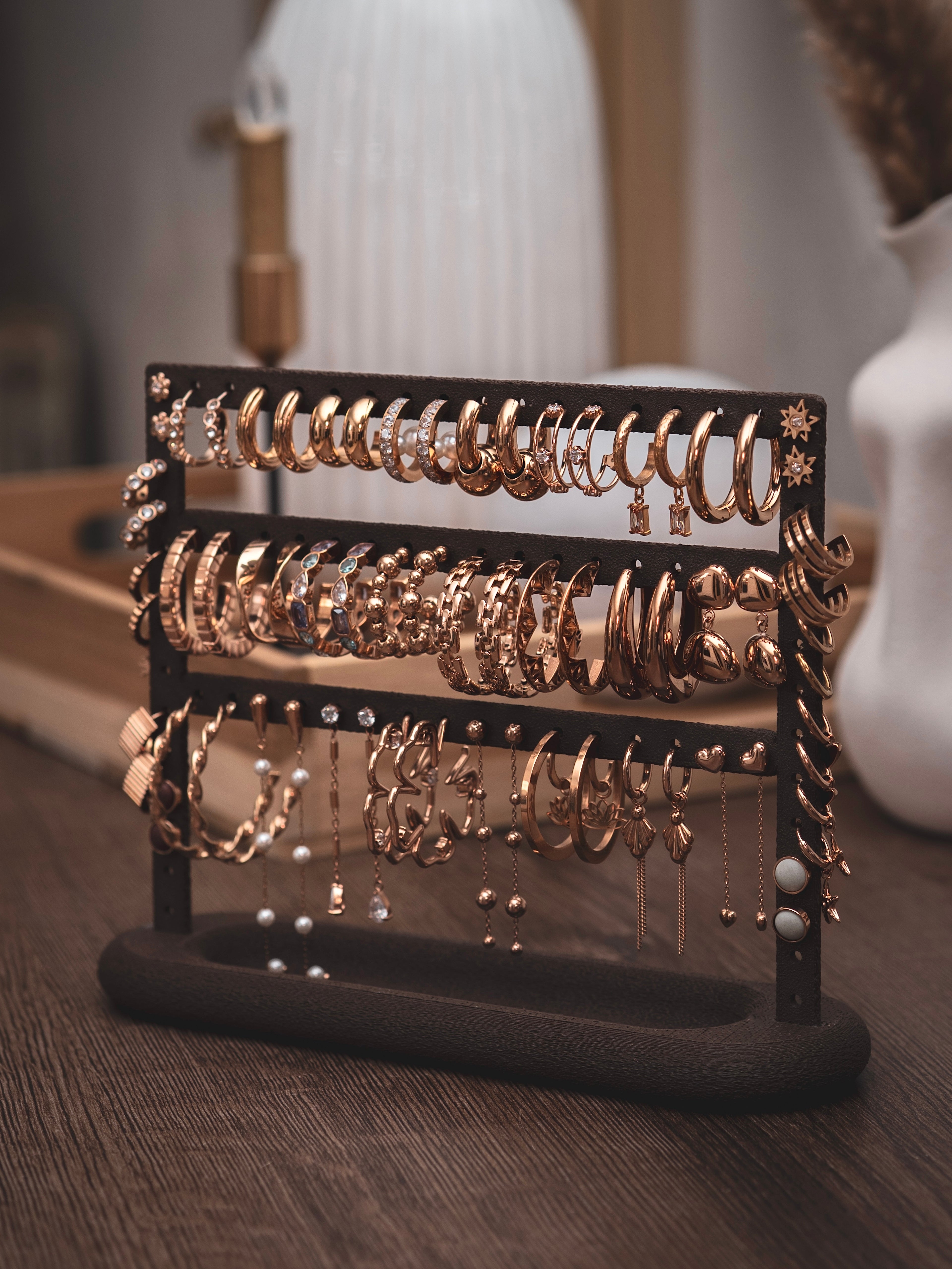 Schmuckständer Creolen mit kleiner Ablage