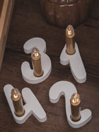 Adventskranz Zahlen 1-4 | verschiedene Farben