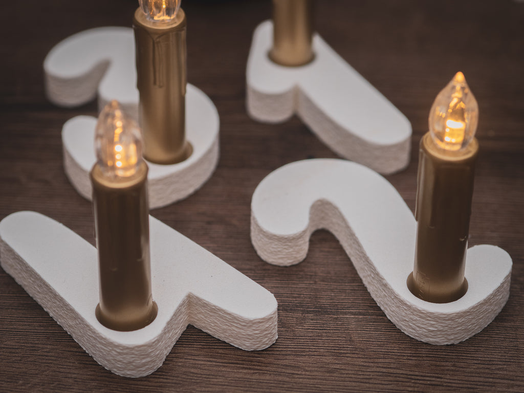 Adventskranz Zahlen 1-4 | verschiedene Farben
