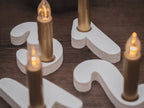 Adventskranz Zahlen 1-4 | verschiedene Farben