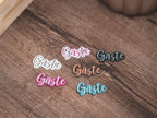 Guest | Gästeschild zum aufhängen oder kleben | in 6 Farben | in 2 Sprachen