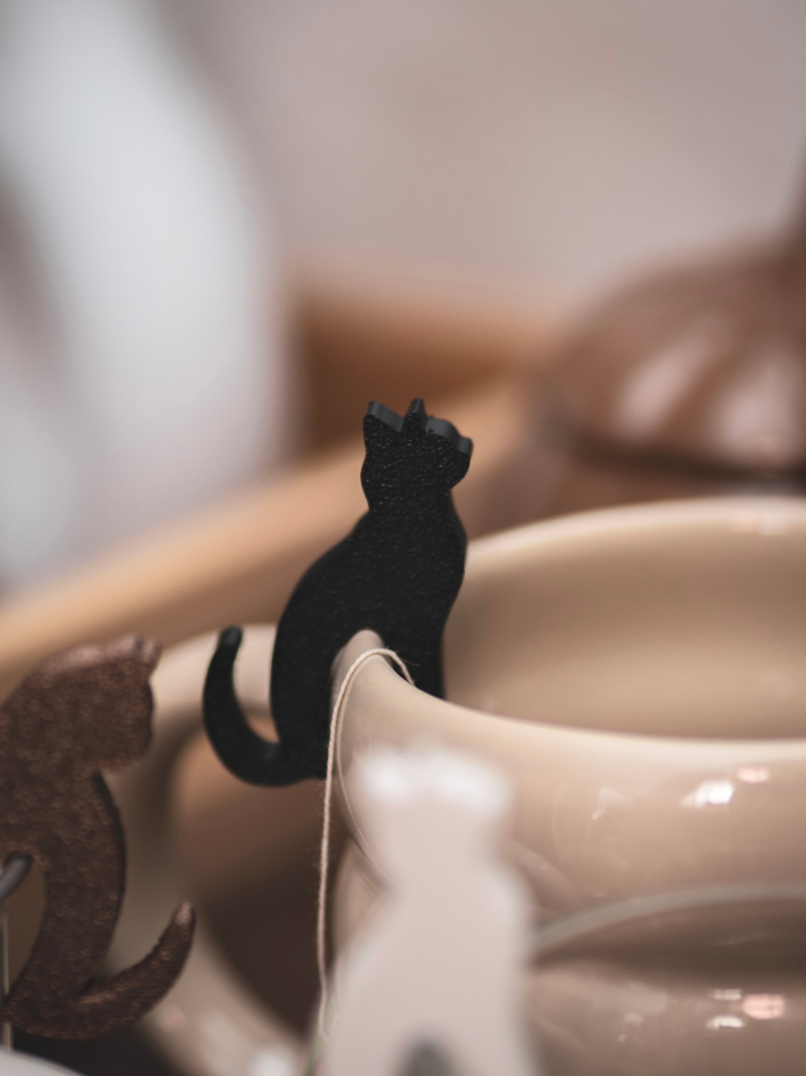 Teebeutelhalter Katze Set | verschiedene Farben