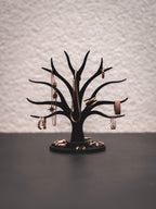 Schmuckständer Baum für Armbänder, Ringe, Earcuffs, Creolen mit Ablage