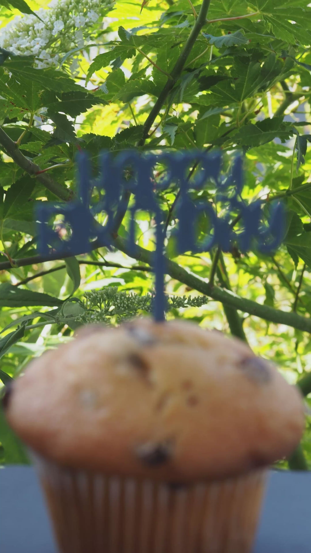 Muffin Topper "Happy Birthday"